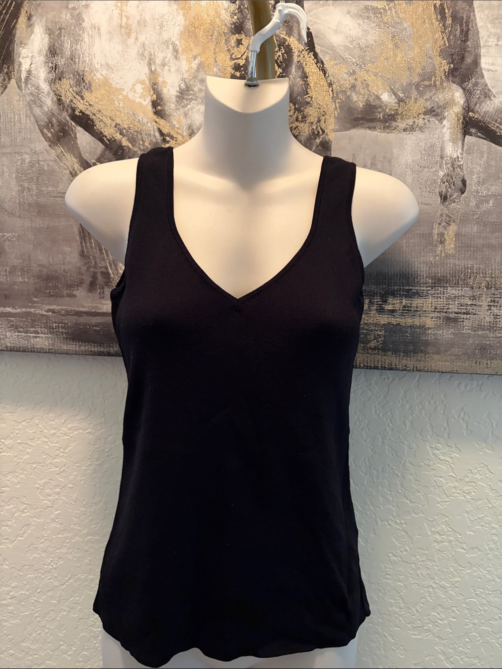 Cyrus Black V-Neck Tank Top